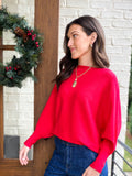 RYU - Dolman Sweater, Scarlet