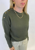 Lysse - Adelaide Button Trim Pullover Sweater