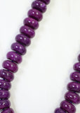 Pipestone Marble Beaded Necklace, Purple