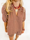 Janie Gingham Short