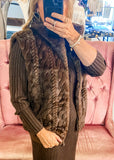 Jill Fur Vest, Brown