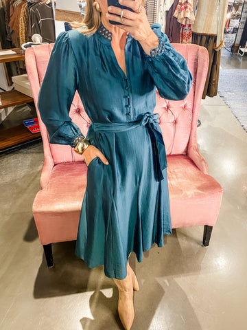 Sullivan Teal Dress