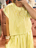 Lime Stripe Top