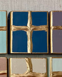 4 x 4 Gold Cross Art, 3 Colors