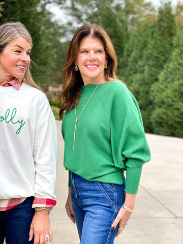 RYU - Dolman Sweater, Kelly Green