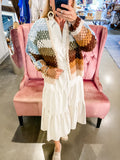 Elan - Crochet Multi Stripe Cardigan