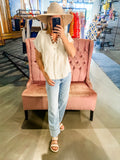 Jeanne Linen Blouse, Ecru
