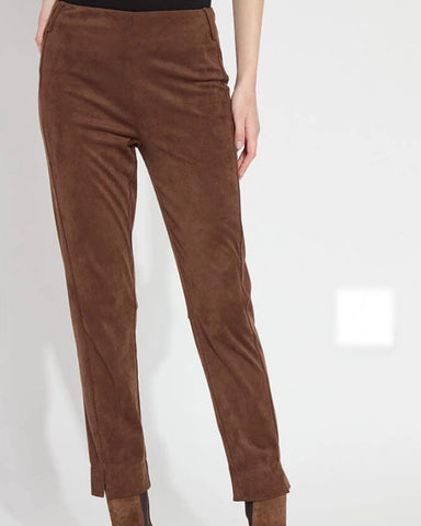 Brie Suede Pant, Chocolate