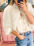 Alice Faux Fur Shrug