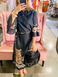 Como Midi Dress - Cheetah