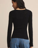 Z Supply - Tibi Scoop Mesh Pullover, Black