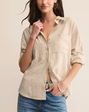 Z Supply - Alfie Button Up Top, Flax