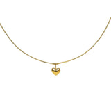 Tiny Puffy Heart Necklace