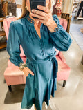 Sullivan Teal Dress