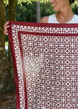 Langston Geometric Scarf, Garnet
