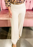 Lysse - Vegan Wide Leg Trouser, Travertine