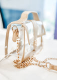 Grace Clear Bag, Nude
