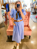 Andrea Stripe Midi Dress