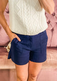 Kut from the Kloth - Toni Linen Short, Navy