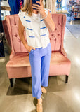 Kut from the Kloth - Topaz Wide Leg Pant, Cornflower
