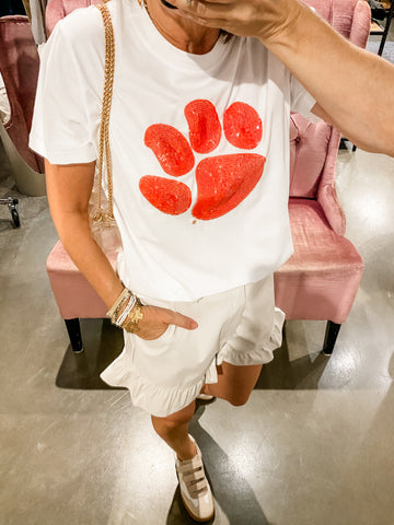 Paw Sequin Top