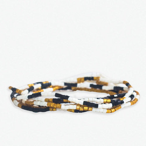 Macy 6 Strand Bracelet Stack, Black