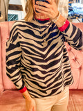 Zebra Print Sweater