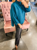 Hilltop Sweater, Teal