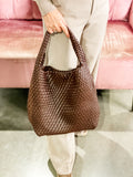 Bailey Woven Bag, Espresso