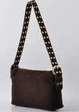 Stud Strap Bag, Chocolate Brown