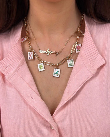 Charmed by Tiles Mahjong Necklace