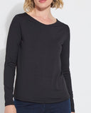 Lyssential Long Sleeve Top, Black
