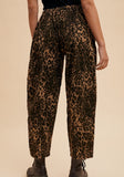 Leopard Barrel Pants