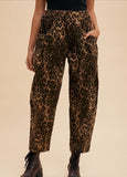 Leopard Barrel Pants