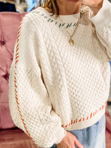 Color Stitch Sweater