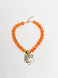 Beaded Charm Necklace, 3 Colors
