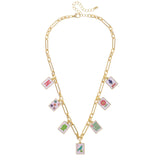 Charmed by Tiles Mahjong Necklace