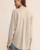 Z Supply - Alfie Button Up Top, Flax