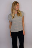 Sutton Pullover, Pink Stripe