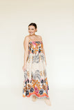Louisa Floral Strapless Dress