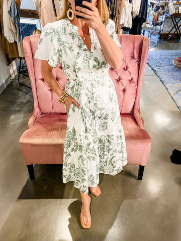Bria Floral Midi Dress