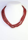 Brinley Layered Necklace, Garnet