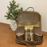 TRVL Cosmetic Travel Case - Woven Bronze