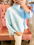 Boho Sweater, Sky Blue