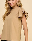 Carmella Ruffle Sleeve Top