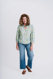 Cassie Print Top, Green