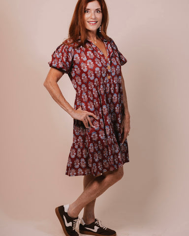 Izzy Block Print Dress
