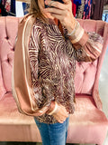 Bernie Zebra Print Top