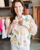 Paradise Button Up Top