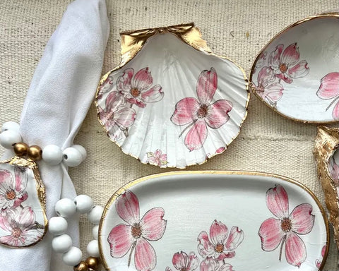 Decoupage Scallop Shell Tray